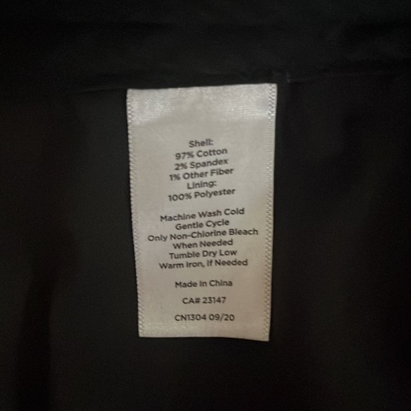 Talbots Pin Stripe Pant Black Size 10 - Picture 7 of 8